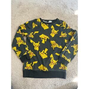 Pokemon Pikachu crew neck sweatshirt, size Medium
